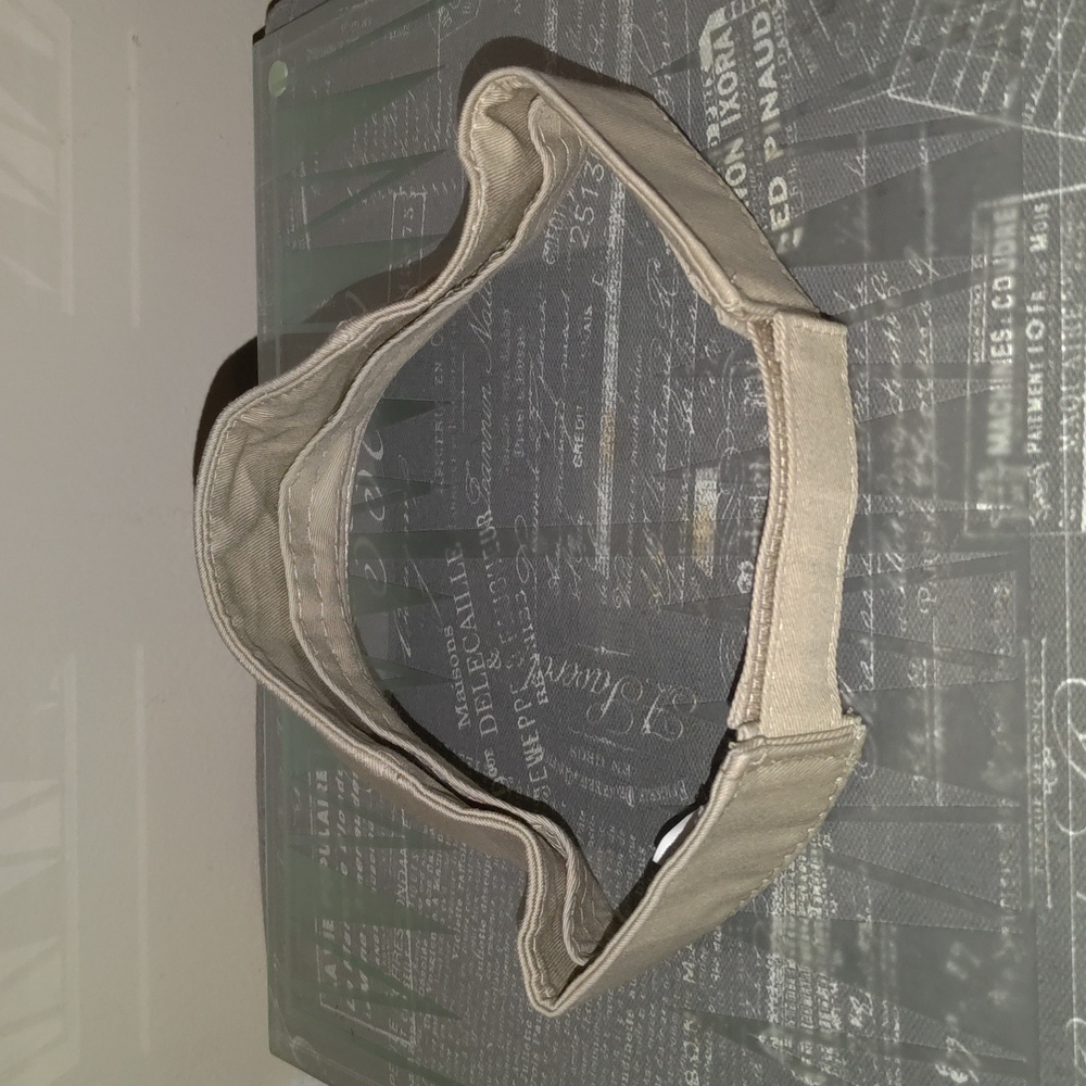 Sun Cap Plain Adjustable Strapback Beige Golf Vis… - image 3